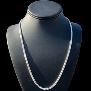 925 sterling silver miami cuban link chain 22” (3.7mm) Cadena de Plata Necklace